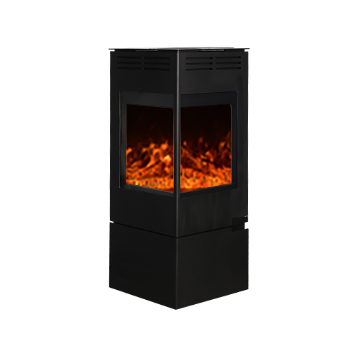 KYFX-001 Double-Sided Fire-Viewing Modern Indoor Wood Burning Fireplace | Minimalist Design