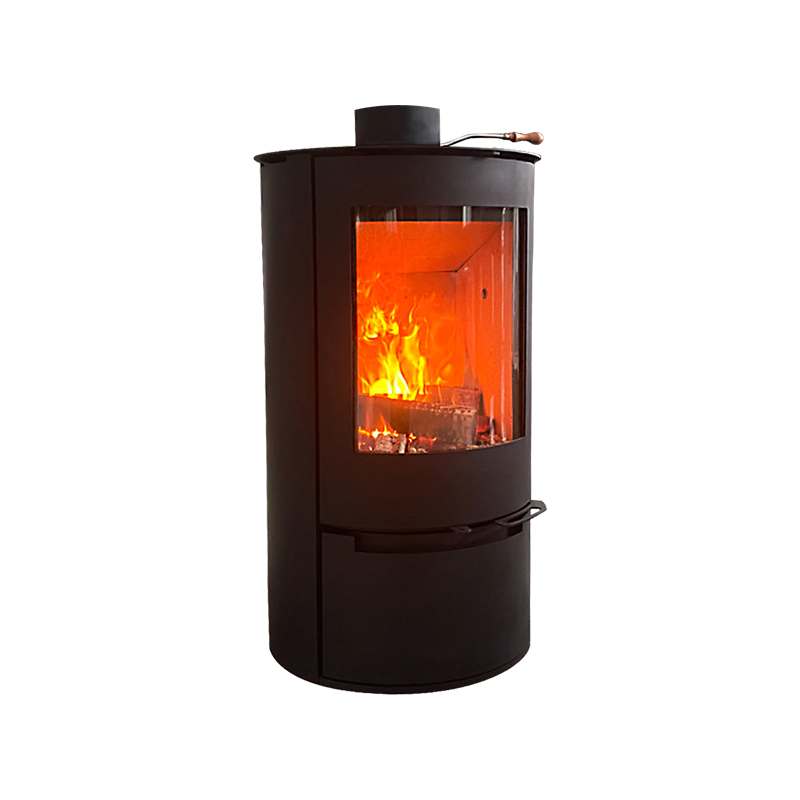 KYYUAN-001 Modern Round Indoor Wood Burning Freestanding Fireplace