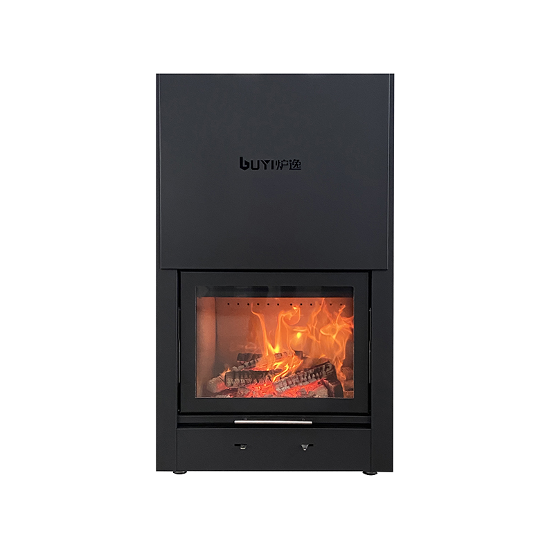 KY-SLM-70 Modern Minimalist Freestanding Wood Burning Fireplace with Atmospheric Design